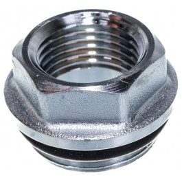 Хромированный концевой переходник для коллекторов FAR  3/4"НР х 1/2"ВР