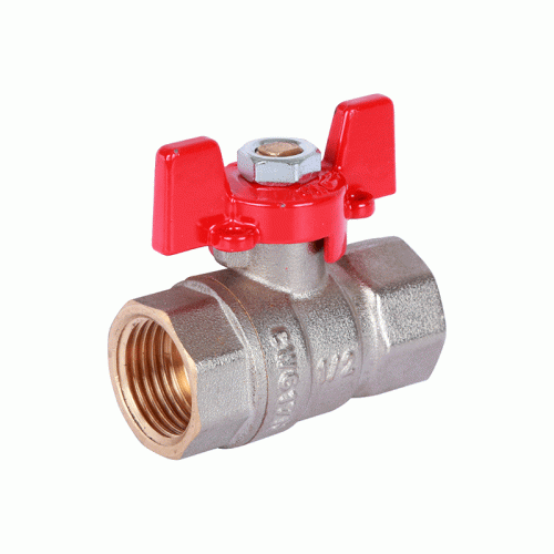 Кран шаровой Rommer 1 1/4" ВН/ВН ручка-бабочка