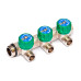 Коллектор латунный для воды Uni-Fitt 3/4"x1/2" 3 выхода плоское уплотнение (арт.411N3230)