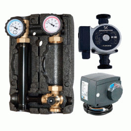 Насосная группа Hoobs 1" ВРх1 1/2"НР с насосом UPSO25-60 и 3-х ходовым клапаном и сервоприводом