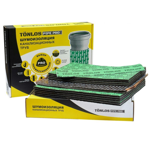 Комплект для шумоизоляции канализационных труб TONLOS PIPE PRO