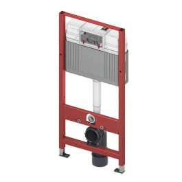 Инсталляция Tece Base для унитаза с черной матовой клавишей