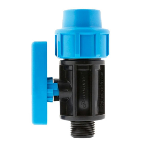 Кран шаровый ПНД Джилекс 32х1" с наружной резьбой