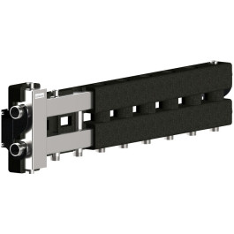 Коллектор нержавеющий Gidruss BMSS-80-5D EPP до 80 кВт 1 1/4"-1" 5 контуров EPP термоизоляция