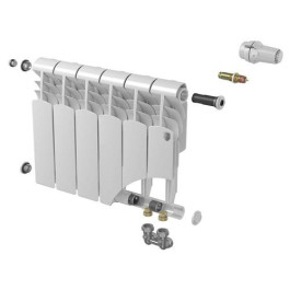 Биметаллический радиатор Royal Thermo Vittoria VD 300 VDR80 с нижним подключением (10 секции)