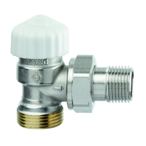 Клапан термостатический с преднастройкой угловой Hoobs 1/2"х1/2" EK