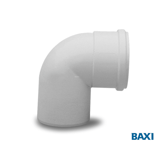 Отвод полипропиленовый 87°диам 125 мм, для Baxi HT арт. KHG71409441-