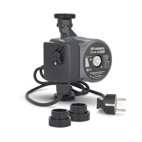 Циркуляционный насос Varmega VMCP02 PRO 32/80-180, с гайками, с кабелем