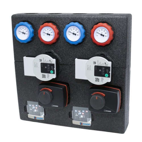 Насосная группа сдвоенная ESBE DAA111 2xWI 15/8 L130 с насосом и сервоприводом DN20