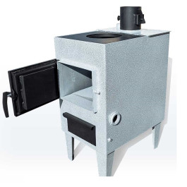 Твердотопливный котел с варочной плитой СИБИРЬ КВО 8 ТПЭ (подкл. слева/справа)