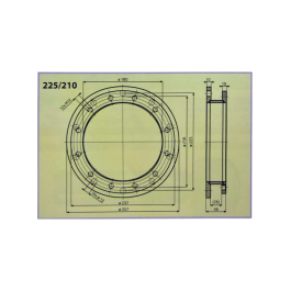 Фланец для установки Тэна Drazice 225/210 арт. 100641133