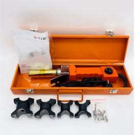 Сварочный аппарат Tim для ППР труб 4 насадок 16-32мм 800 Ватт трубчатый вид