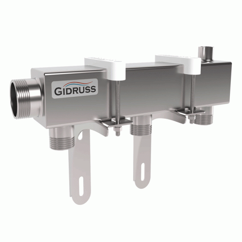 Коллектор распределительный нержавеющий Gidruss DMSS-32-25х3 1 1/4" 3 контура