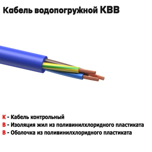 Кабель водопогружной Рыбинсккабель КВВ 3х2,5