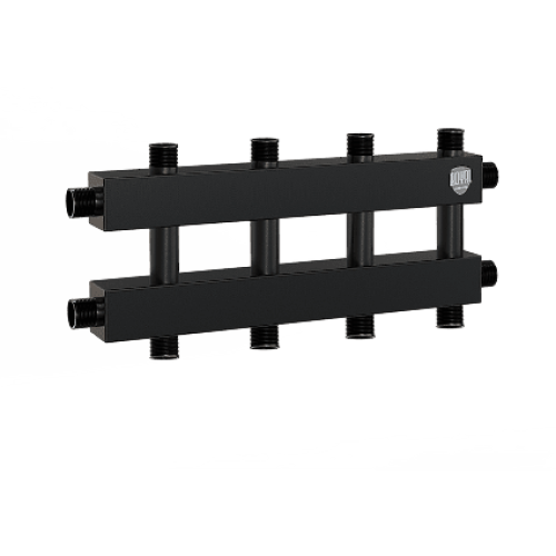 Коллектор на 4-5 выходов (вверх-вниз), Ду 25 с кронштейнами