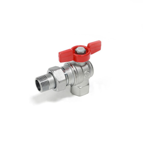 Кран шаровой американка угловой Giacomini 3/4" ручка-бабочка арт. R789X005