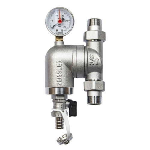 Фильтр промывной TIM с поворотным соединением, с манометром 3/4