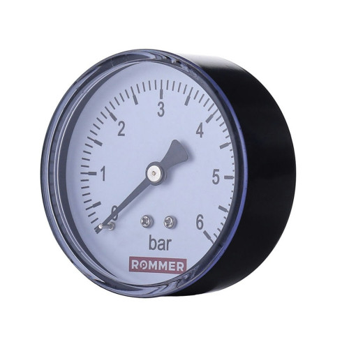 Манометр аксиальный Rommer 63 мм 1/4" 0-10 бар