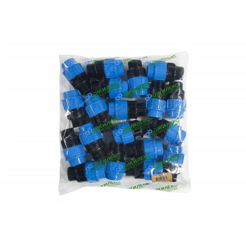 Муфта Джилекс 32x1 1/4" с наружной резьбой для труб ПНД