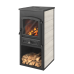Печь-камин Этна БКД с плитой бежевый
