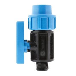 Кран шаровый ПНД Джилекс 20x1/2" с наружной резьбой