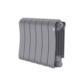 Биметаллический радиатор Royal Thermo Infinity 300 Silver Satin (6 секций)