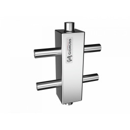 Гидрострелка нержавеющая Gidruss GRSS-40-22PF до 40 кВт под пресс-фитинги 22 мм