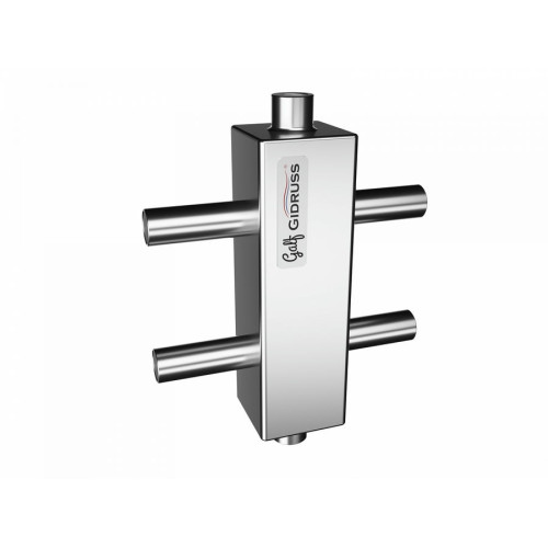 Гидрострелка нержавеющая Gidruss GRSS-40-22PF до 40 кВт под пресс-фитинги 22 мм