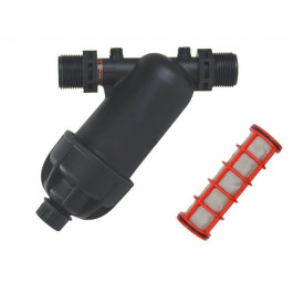 Фильтр грубой очистки ПНД 1 1/2" (нр-нр) 120 mcr сетчатый с заглушкой ACR