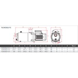 Поверхностный насос ESPA TecnoSelf 15 3M