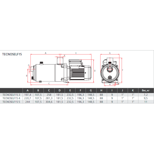 Поверхностный насос ESPA TecnoSelf 15 5