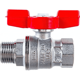 Кран шаровой Giacomini R854 1 1/4” НР/ВР полнопроходной ручка-бабочка арт. R854X026