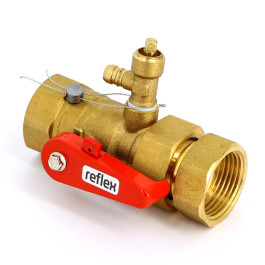 Кран запорный со сливом для подключения расширительного бака Reflex 1" 7613100