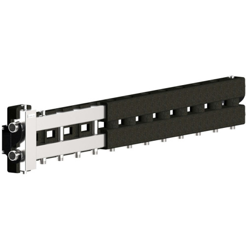 Коллектор нержавеющий Gidruss BMSS-80-7D EPP до 80 кВт 1 1/4"-1" 7 контуров EPP термоизоляция