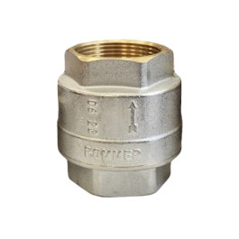 Клапан обратный Rommer 1 1/2" пружинный муфтовый металлическое седло