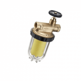 Фильтр жидкого топлива "Oventrop Oilpur" для однотрубных систем с запорным вентилем 3/8 ВР арт. 2123261
