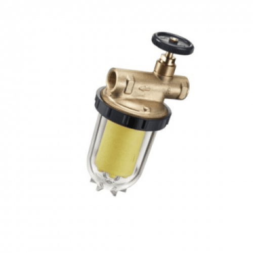 Фильтр жидкого топлива "Oventrop Oilpur" для однотрубных систем с запорным вентилем 3/8 ВР арт. 2123261