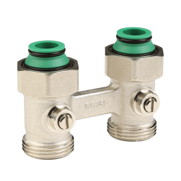 Узел нижнего подключения прямой, с шаровым затвором MVI 3/4"*3/4" арт. TR.415.0505