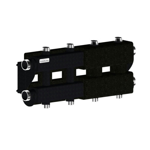 Коллектор модульный Gidruss MK-100-4DU.EPP до 100 кВт 1 1/4" 5 контуров EPP термоизоляция