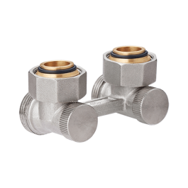 Узел нижнего подключения угловой, для двухтрубных систем MVI 3/4"x3/4" арт. TR.420.0505