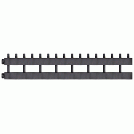 Коллектор Warme WKD.140.8 Дублер рядный (черная сталь) на 8 контуров 90-140 кВт