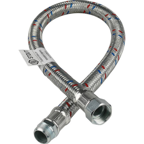 Гибкая подводка для воды Stout НР/ВР 3/4"х3/4" длина 300 мм