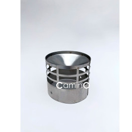 Наконечник горизонтальный для газоотвода конусный Camino сталь 80 мм