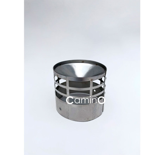 Наконечник горизонтальный для газоотвода конусный Camino сталь 80 мм