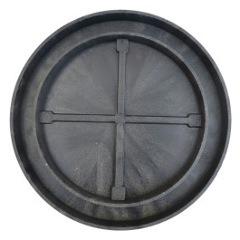 Крышка люк для колодца 315 мм полимерпесчаная (черная)