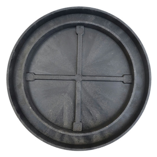 Крышка люк для колодца 315 мм полимерпесчаная (черная)