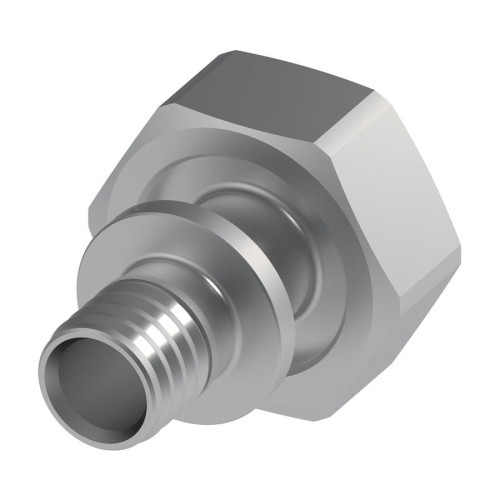 Соединение прямое с ВР резьбой TECEflex под евроконус 16х3/4" мм латунь