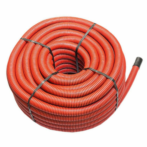 Труба защитная двустенная NASHORN красная 160 мм, бухта 50 м