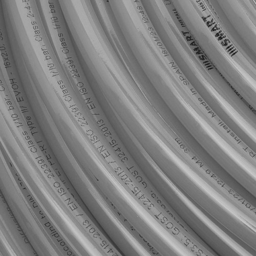 Труба из сшитого полиэтилена Smart Install PEXA/EVOH 16х2.2 мм серая бухта 240м.