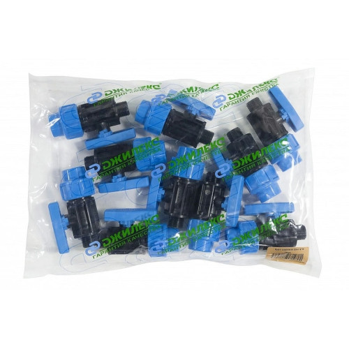 Кран шаровый ПНД Джилекс 32х1" с наружной резьбой